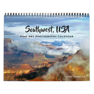 Calendrier Southwest USA Fine Art Photography 2026