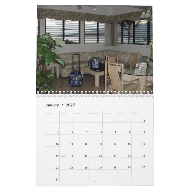 Calendrier Souvenirs de Maui (Jan 2027)