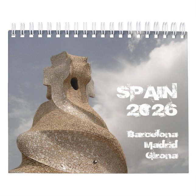 Calendrier Spain Barcelona Madrid Girona 2026 calendar (Protection)