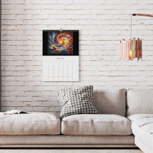 Calendrier spirituel céleste vibrant