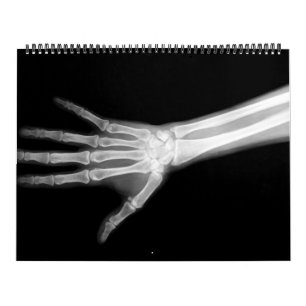 Calendrier Squelette X-Ray noir & blanc