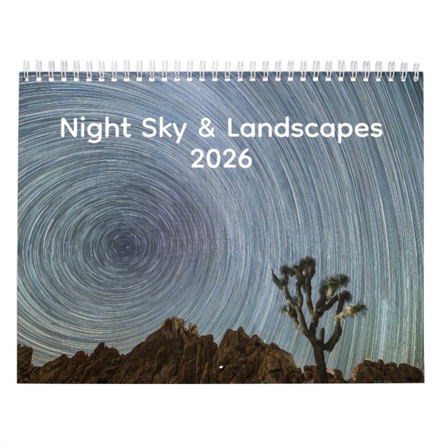 Calendrier Stars, Mountains & Horizons: A 2026 Photo Calendar (Protection)