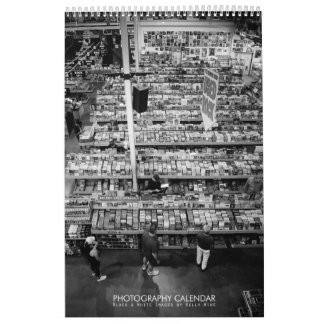 Calendrier stellaire de photographie de B&W - par