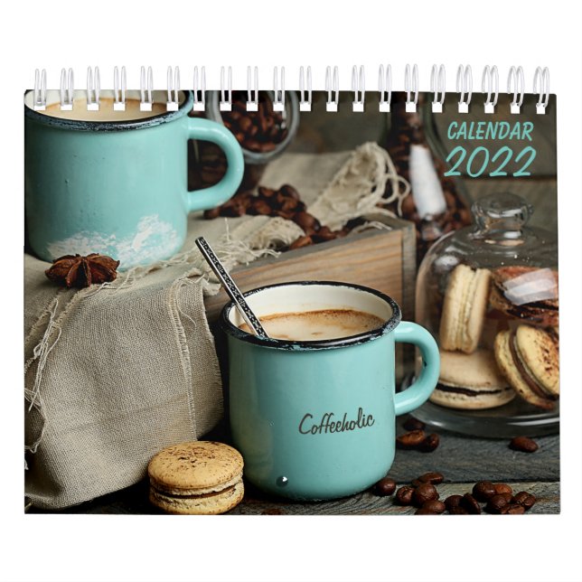 Calendrier Style Agricole Café rustique Deux Page Petit Calen (Protection)