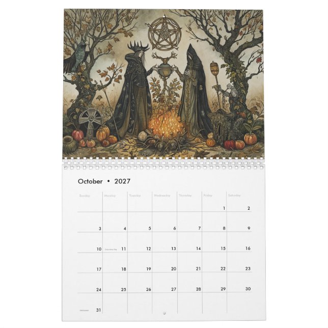 Calendrier Style païen (Oct 2027)