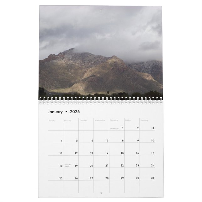 Calendrier Sud-ouest américain (Jan 2026)