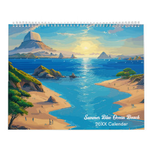 Calendrier Summer Blue Ocean Beach