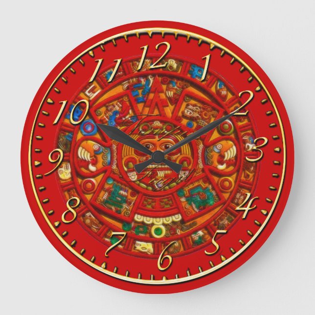 Calendrier Sun Maya Horloge de l'histoire mexicain (Recto)