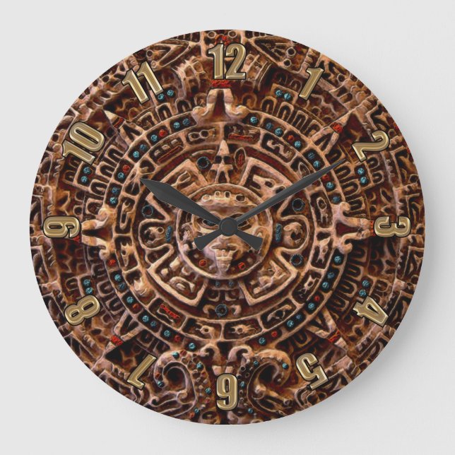 Calendrier Sun Maya Horloge de l'histoire mexicain (Recto)