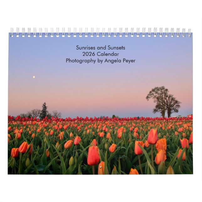 Calendrier Sunrises and Sunsets 2026 Calendar (Protection)