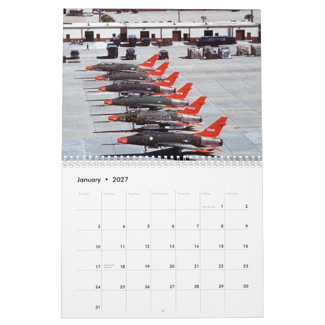 Calendrier superbe de sabre (Jan 2027)