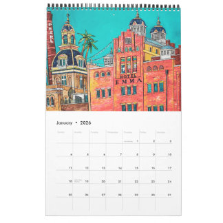 Calendrier sur une page de San Antonio