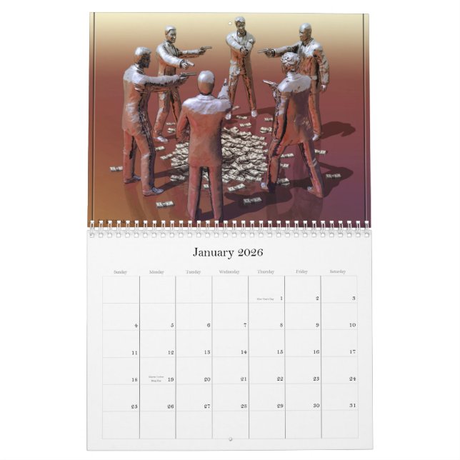 Calendrier surréaliste d'images (Jan 2026)