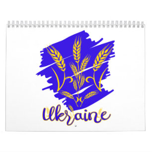 Calendrier Symbole national ukrainien tryzub fait d'oreille d