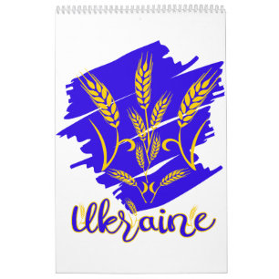 Calendrier Symbole national ukrainien tryzub fait d'oreille d
