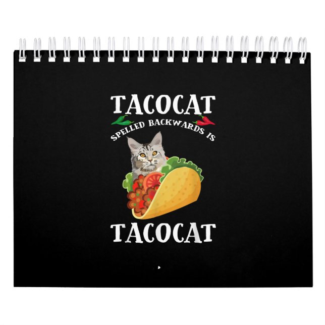 Calendrier Taco & Chat - Tacocat Arrimé En Arrière Est Tacoca (Protection)