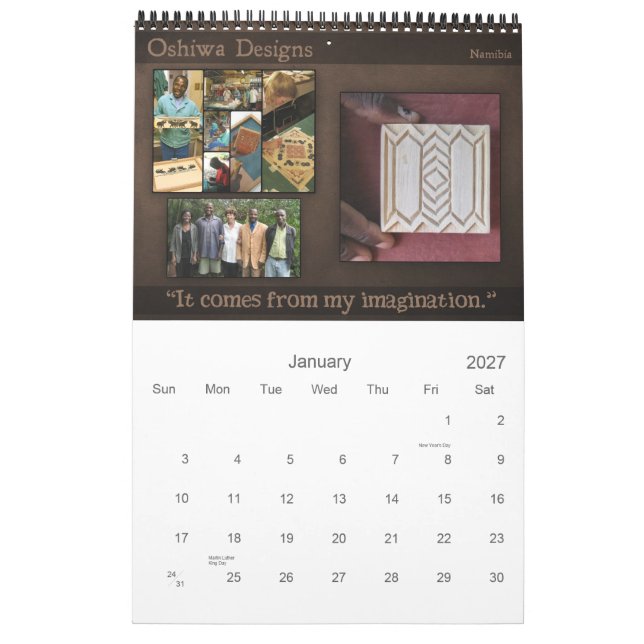 Calendrier TAFA 2013 : Travail d'amour (Jan 2027)