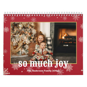 Calendrier Tellement de Joy Funny Photo Famille de Noël