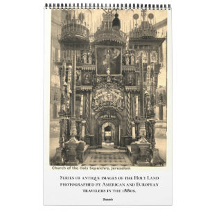 Calendrier Terre Sainte Bible Sites Chrétiens Église Famille