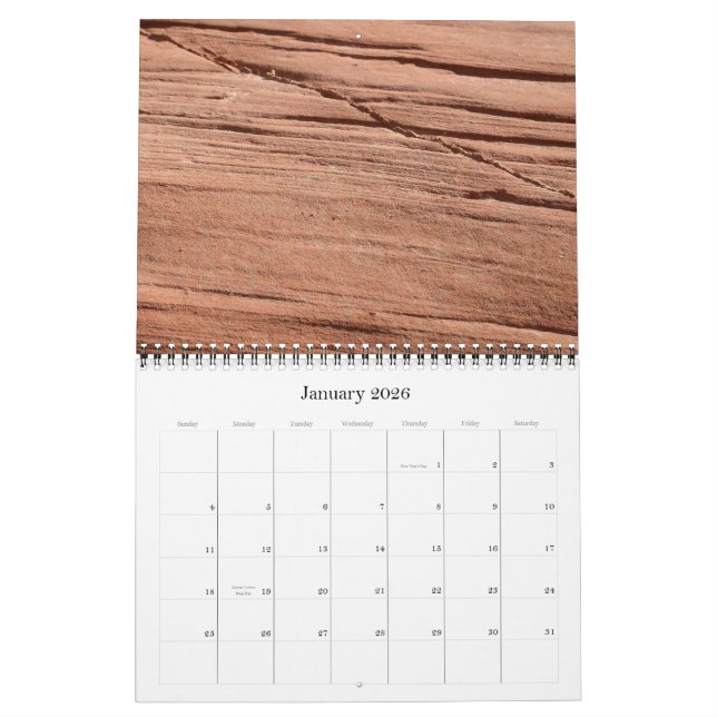 Calendrier Textures à temps 2011 (Jan 2026)