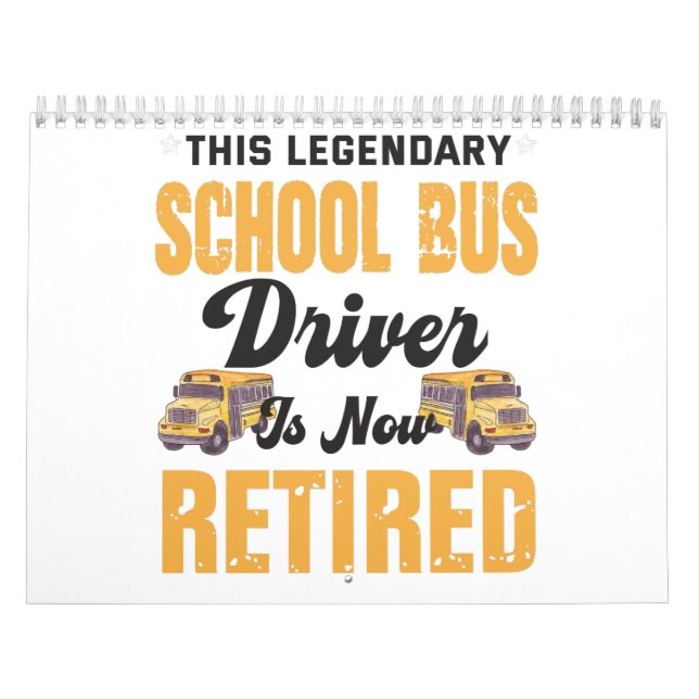 Calendrier This legendary school bus driver is now retired (Protection)