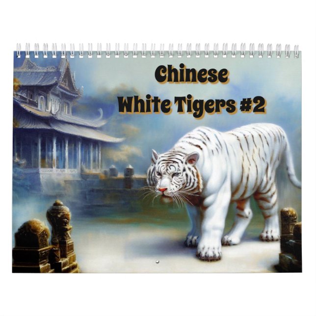 Calendrier Tigres blancs chinois #2 (Protection)