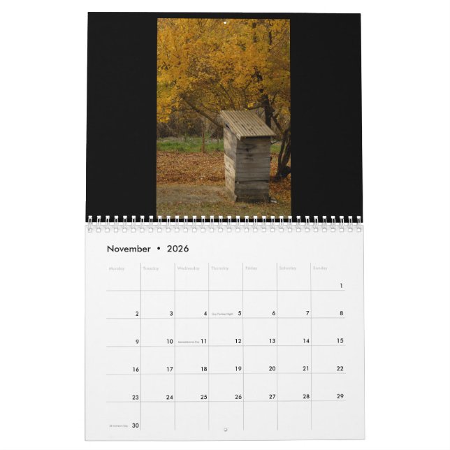 Calendrier Toilettes de l'Ombrie (Nov 2026)