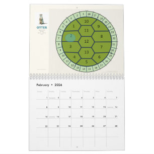 Calendrier Tortue à 13 Lunes 2026   Phases Lunaire