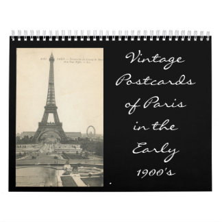 Calendrier tour eiffle, VintageCartes postales de Paris à l'E