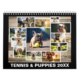 Calendrier Tous les ans Tennis et Chiens