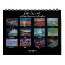 Calendrier Tranquilité 2025 par l'artiste Tammy Te