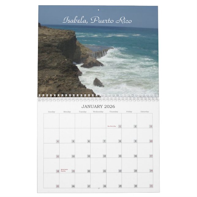Calendrier tropical de rêves des vacances 2008 (Jan 2026)