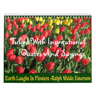 Calendrier Tulipes avec des citations et des énonciations