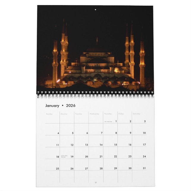 Calendrier Turquie 001, Turquie2007 (Jan 2026)