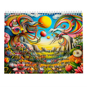 Calendrier Un an en saut de couleur