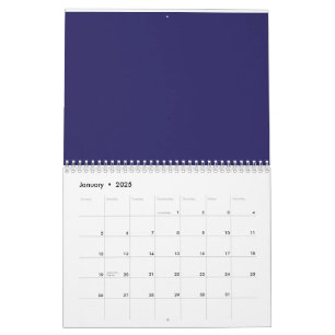 Calendrier un arrière - plan bleu avec une horloge