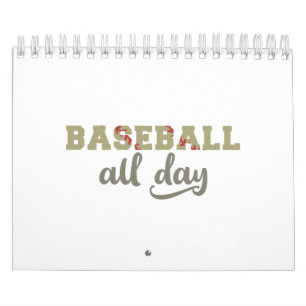 Calendrier Un joueur de baseball