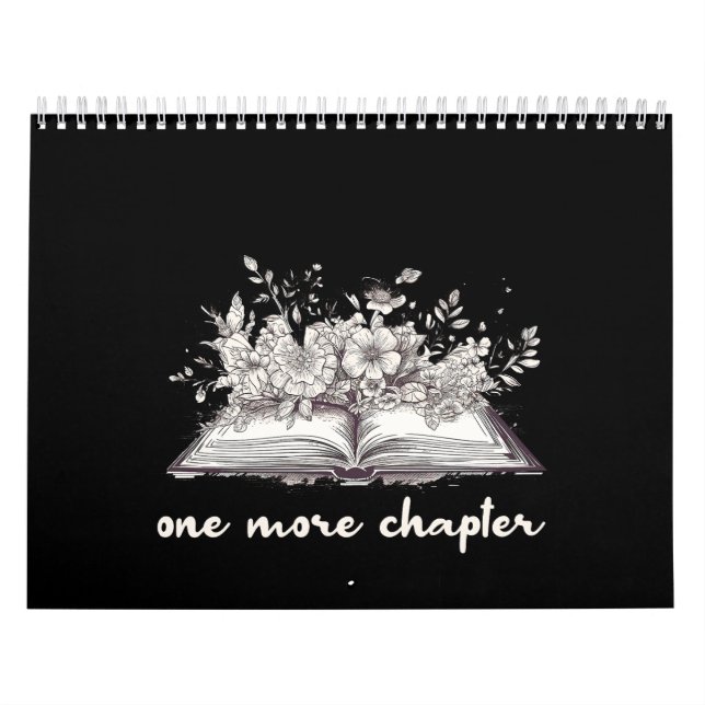 Calendrier Un Livre De Chapitre De Plus Avec Fleurs (Protection)
