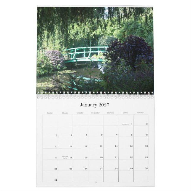 Calendrier Un matin dans le jardin de Monet (Jan 2027)