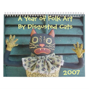 Calendrier Une année de l'art populaire par les chats