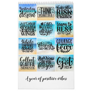 Calendrier Une année de vibrations positives