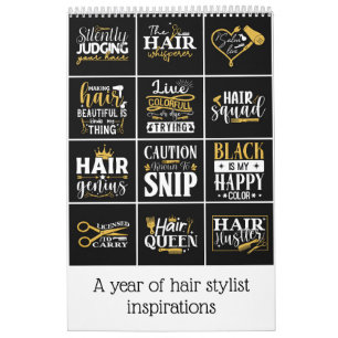 Calendrier Une année d'inspiration styliste cheveux
