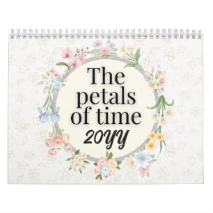 Calendrier Une année en fleurs : Cadeau floral esthétique