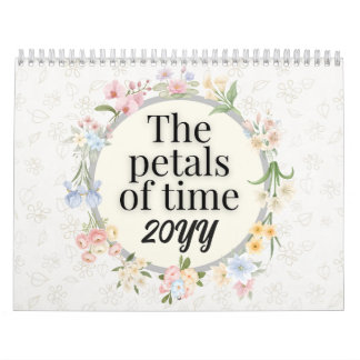 Calendrier Une année en fleurs : Cadeau floral esthétique