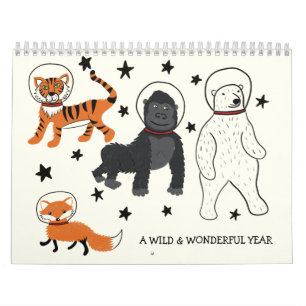 Calendrier Une année sauvage et merveilleuse illustrée