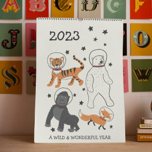 Calendrier Une année sauvage et merveilleuse illustrée