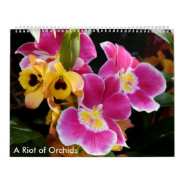 Calendrier Une émeute des orchidées