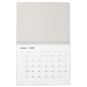Calendrier Une forme blanche optimisée dans le design, mettan