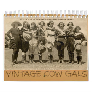 Calendrier "Vache vintage gallons "