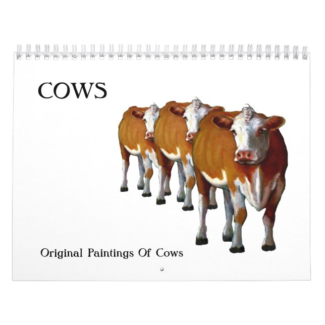 Calendrier VACHES : Art original (Protection)